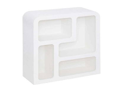 Meuble Étagère Japandi Blanc Moderne - Blanc