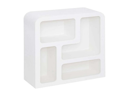 Meuble Étagère Japandi Blanc Moderne - Blanc