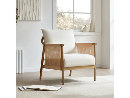 Lot De 2 Fauteuils Japandi Style Bohème - Moderne