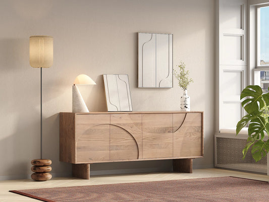 Buffet Manguier Japandi Naturel Clair - Berlama