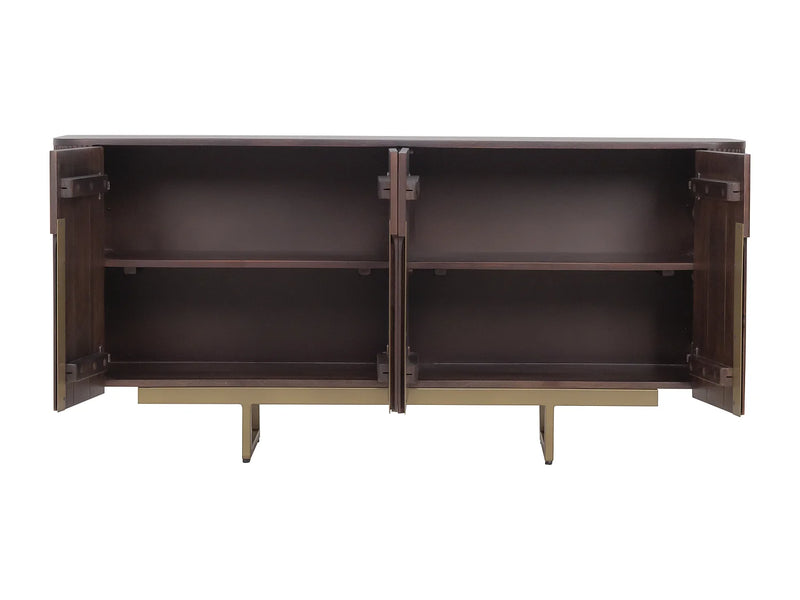 Buffet Manguier Japandi Pieds Métal - Doliya