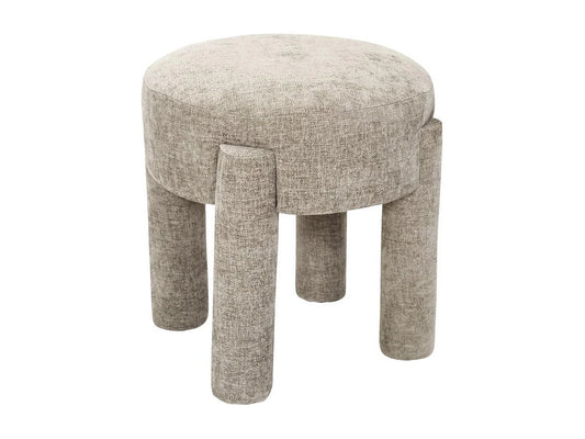 Tabouret D'appoint Japandi Tissu Taupe - Stubby