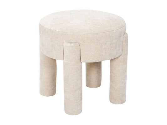 Tabouret D'appoint Japandi Tissu Beige - Stubby