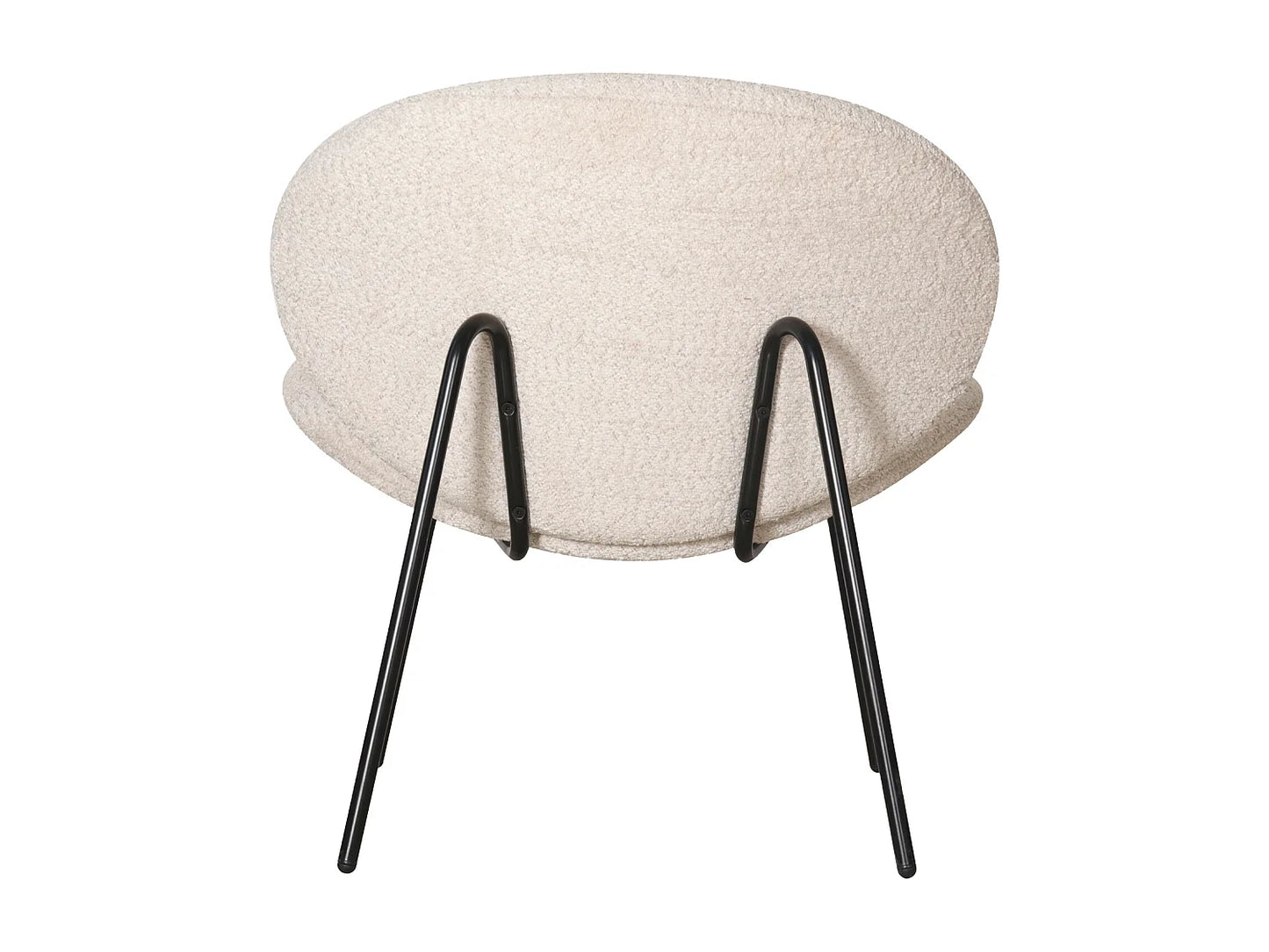 Fauteuil Japandi Tissu Beige Chiné - Sacha