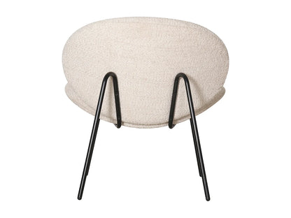Fauteuil Japandi Tissu Beige Chiné - Sacha