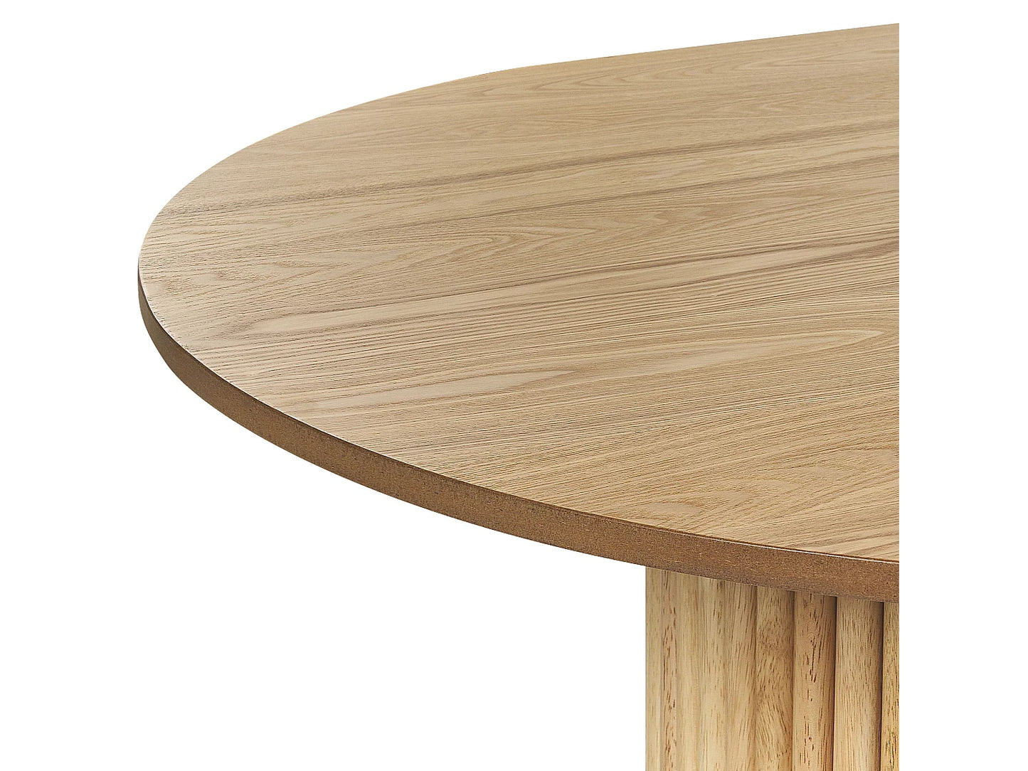 Table Ovale Japandi Bois Clair 180cm - Sheridan
