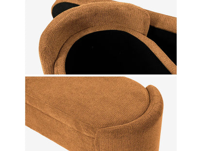Banc Coffre Japandi Tissu Rouille - Kalo