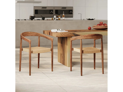Chaise Japandi Bali En Bois Teck - Bali