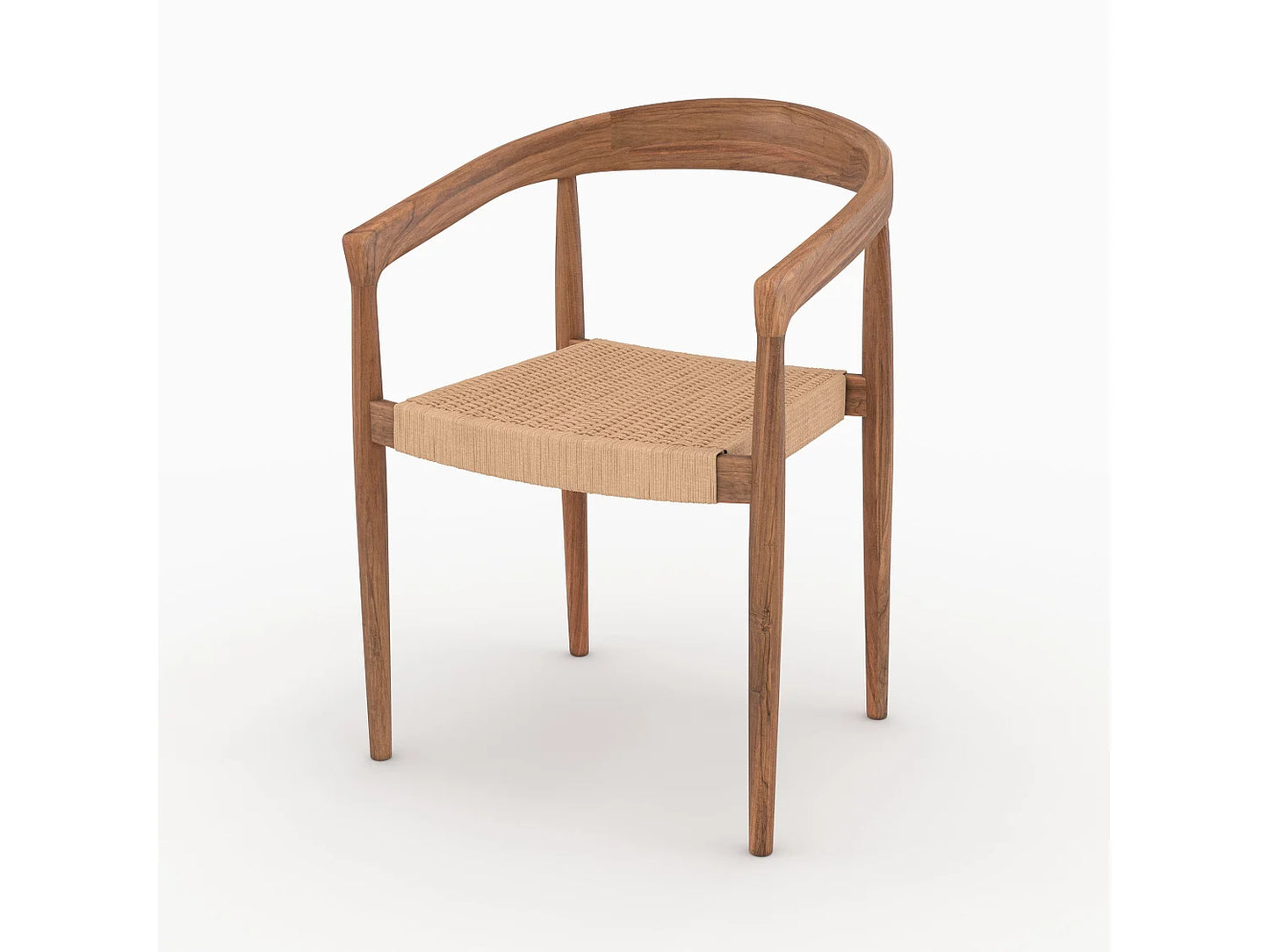 Chaise Japandi Bali En Bois Teck - Bali