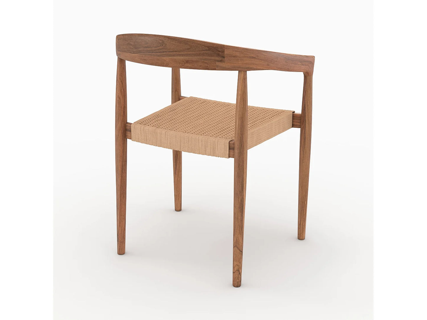 Chaise Japandi Bali En Bois Teck - Bali