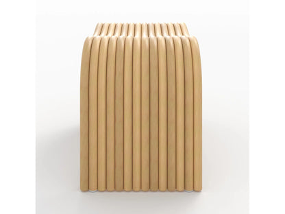 Tabouret Japandi En Rotin Wave - Wave