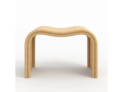 Tabouret Japandi En Rotin Wave - Wave