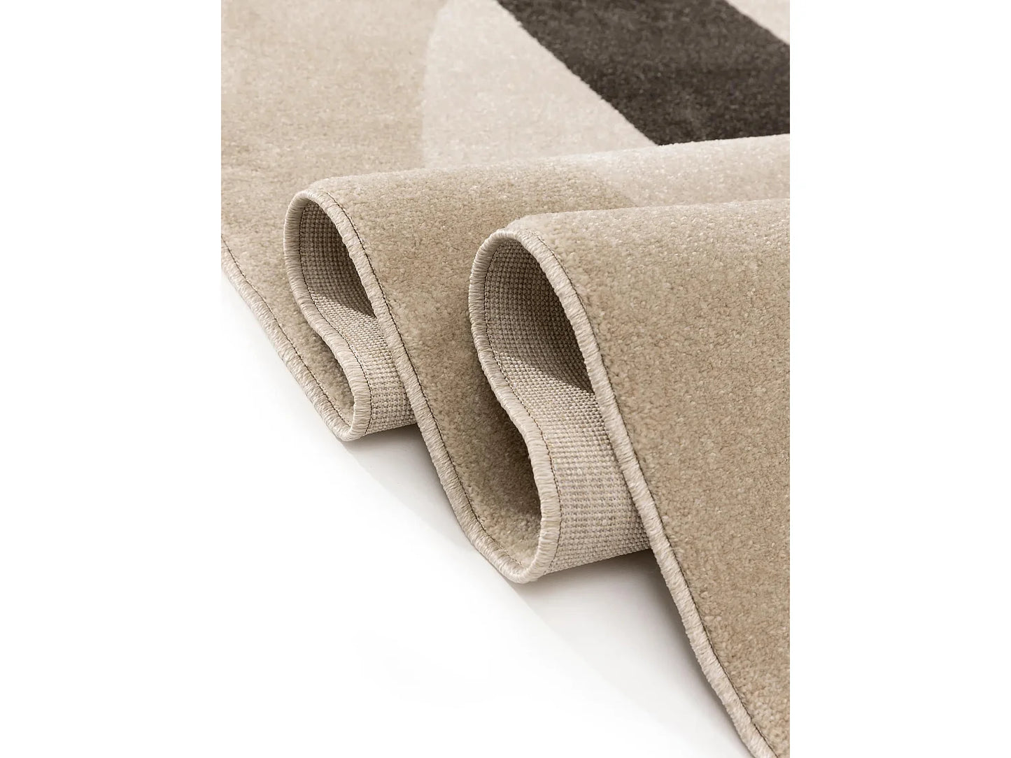 Tapis Japandi Crème Et Anthracite - Ida