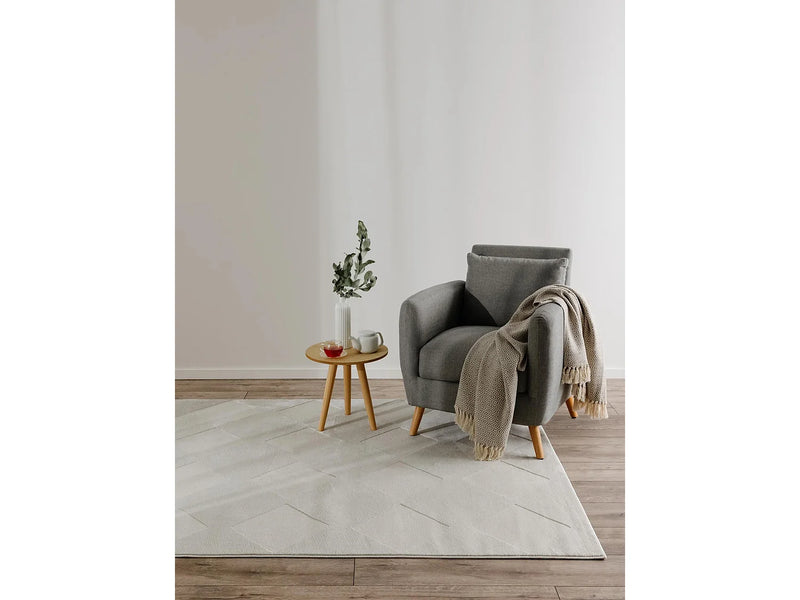 Tapis Japandi Minimaliste Crème - Claire