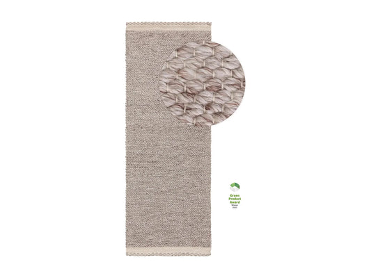 Tapis Japandi Recyclé Crème Taupe - Kiah