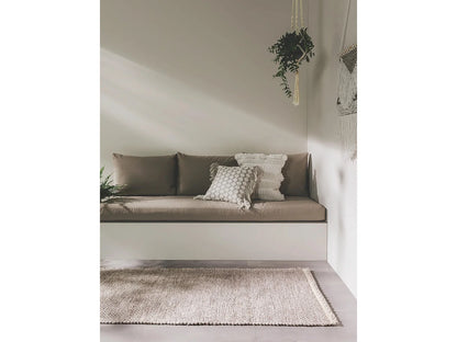 Tapis Japandi Recyclé Crème Taupe - Kiah