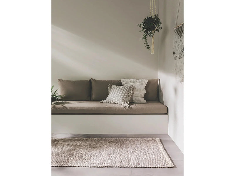 Tapis Japandi Recyclé Crème Taupe - Kiah