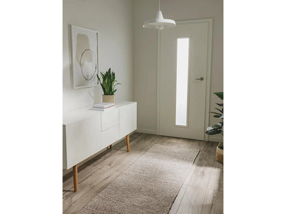 Tapis Japandi Recyclé Crème Taupe - Kiah