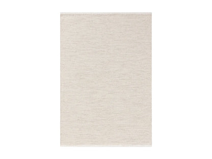 Tapis Japandi Coton Tissé Main Crème - Ron