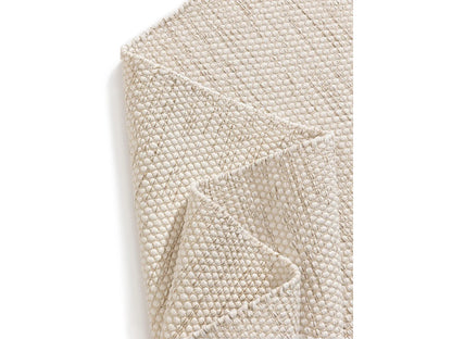 Tapis Japandi Coton Tissé Main Crème - Ron