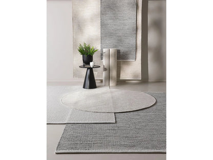Tapis Japandi Coton Tissé Main Crème - Ron