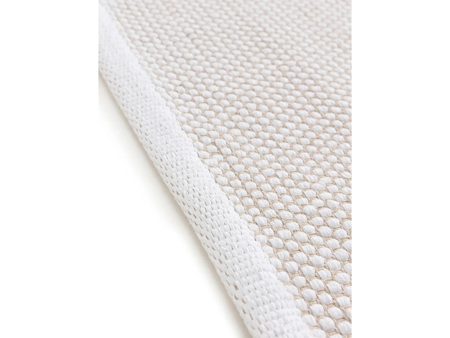 Tapis Japandi XXL Coton Blanc - Ron