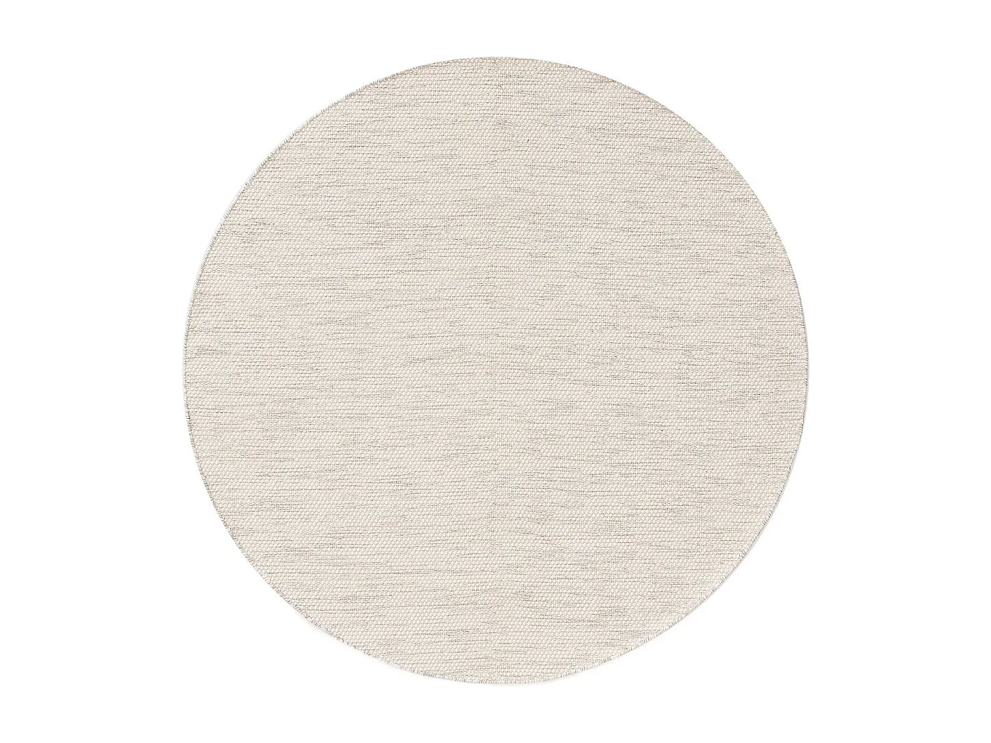 Grand Tapis Rond Japandi Coton Crème - Ron