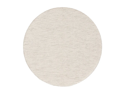 Grand Tapis Rond Japandi Coton Crème - Ron