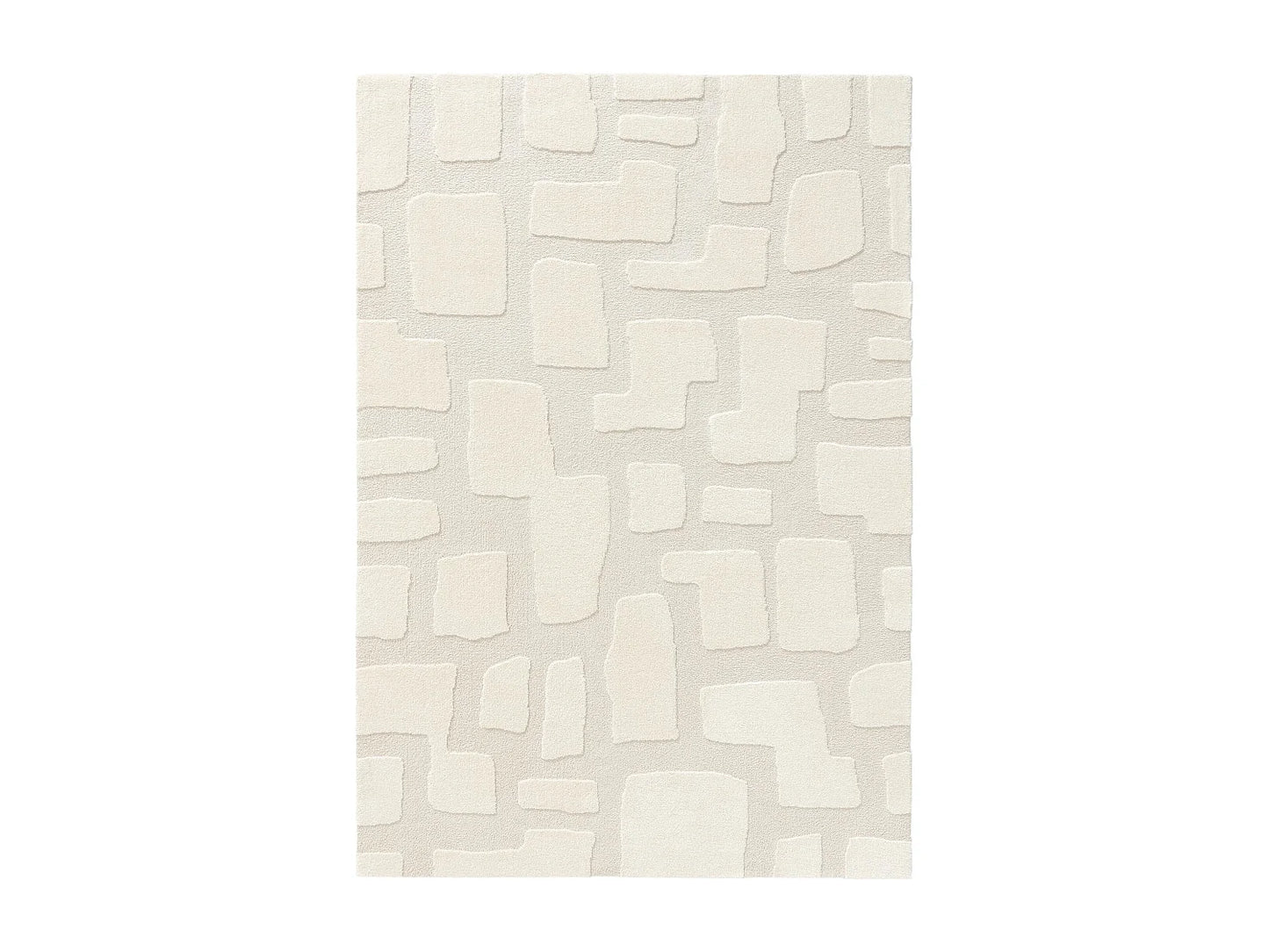 Tapis Japandi Crème Et Beige 140x200 - Eve