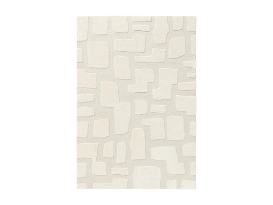 Tapis Japandi Crème Et Beige 140x200 - Eve