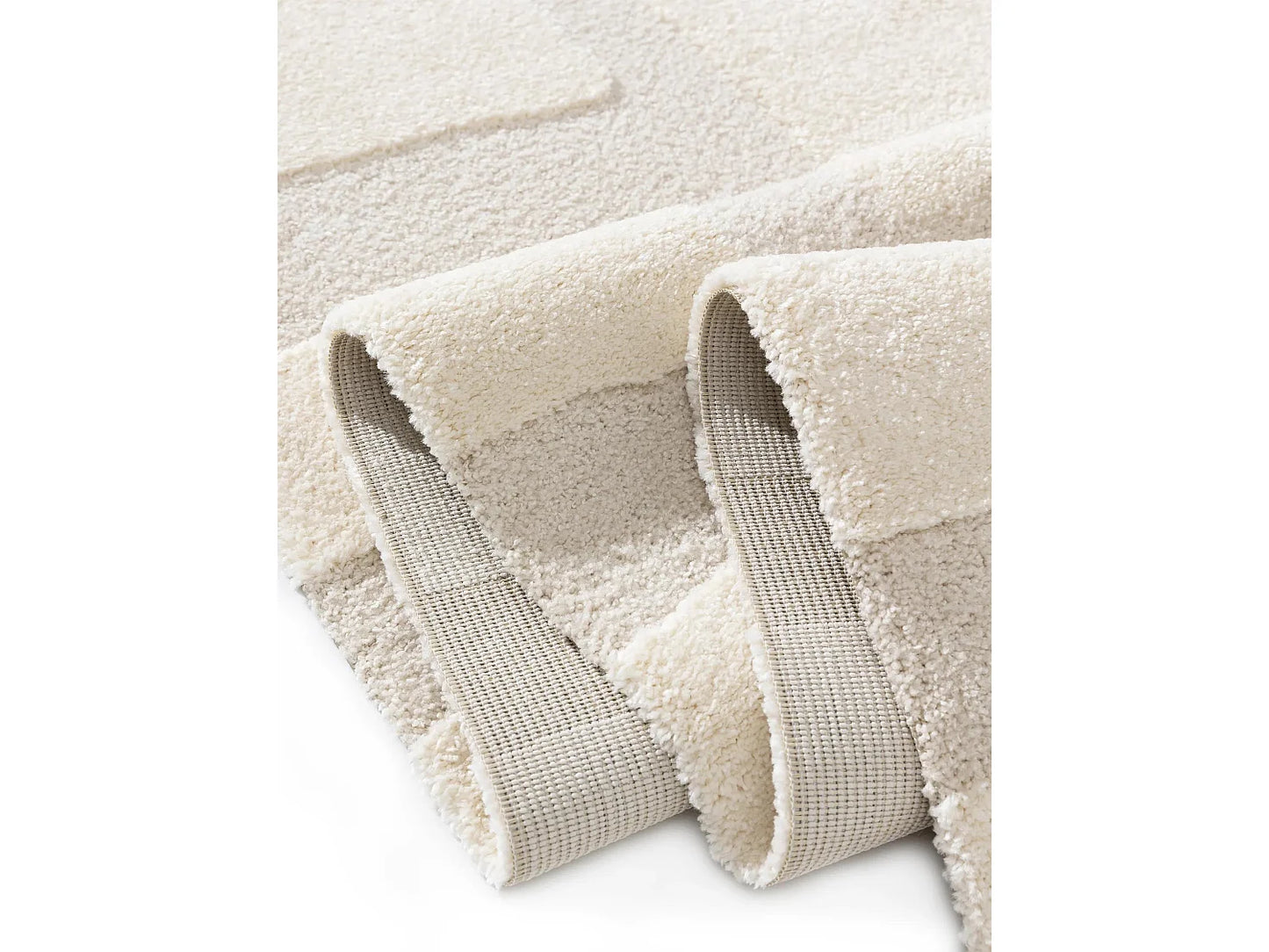 Tapis Japandi Crème Et Beige 140x200 - Eve