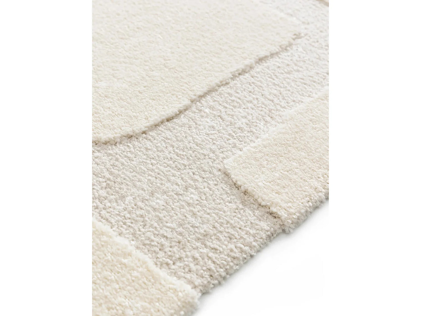 Tapis Japandi Crème Et Beige 140x200 - Eve