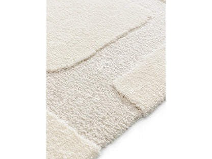 Tapis Japandi Crème Et Beige 140x200 - Eve