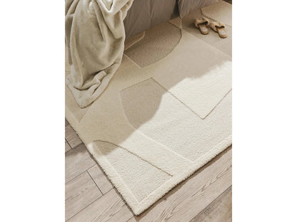 Tapis Japandi Doux Crème Beige 160x230 - Eve