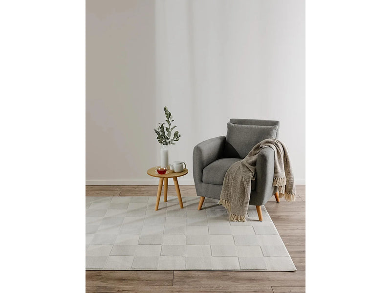 Tapis Japandi Crème Grande Taille - Claire