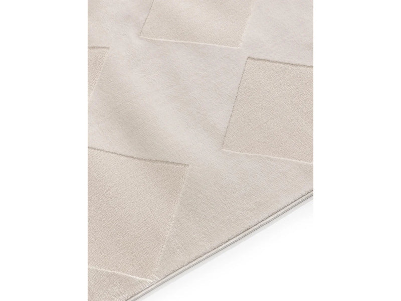 Tapis Japandi Crème Grande Taille - Claire
