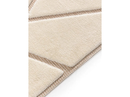 Tapis Japandi Texture Crème Beige - Elvy