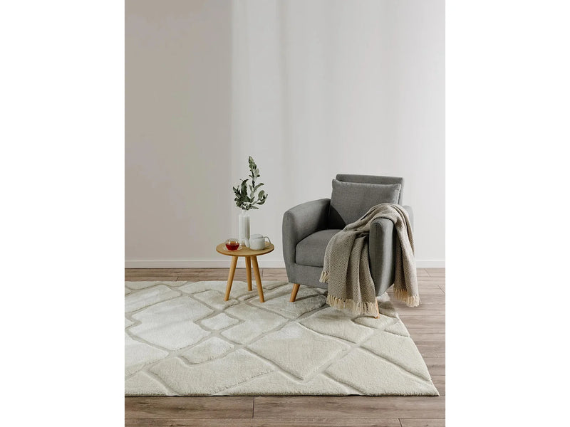 Tapis Japandi Épuré Coloris Crème - Elvy