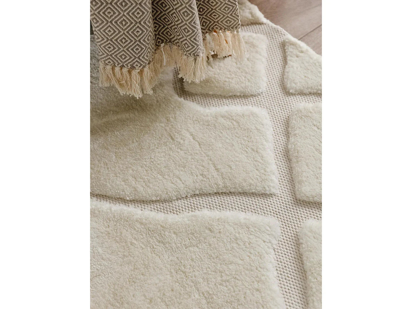 Tapis Japandi Épuré Coloris Crème - Elvy