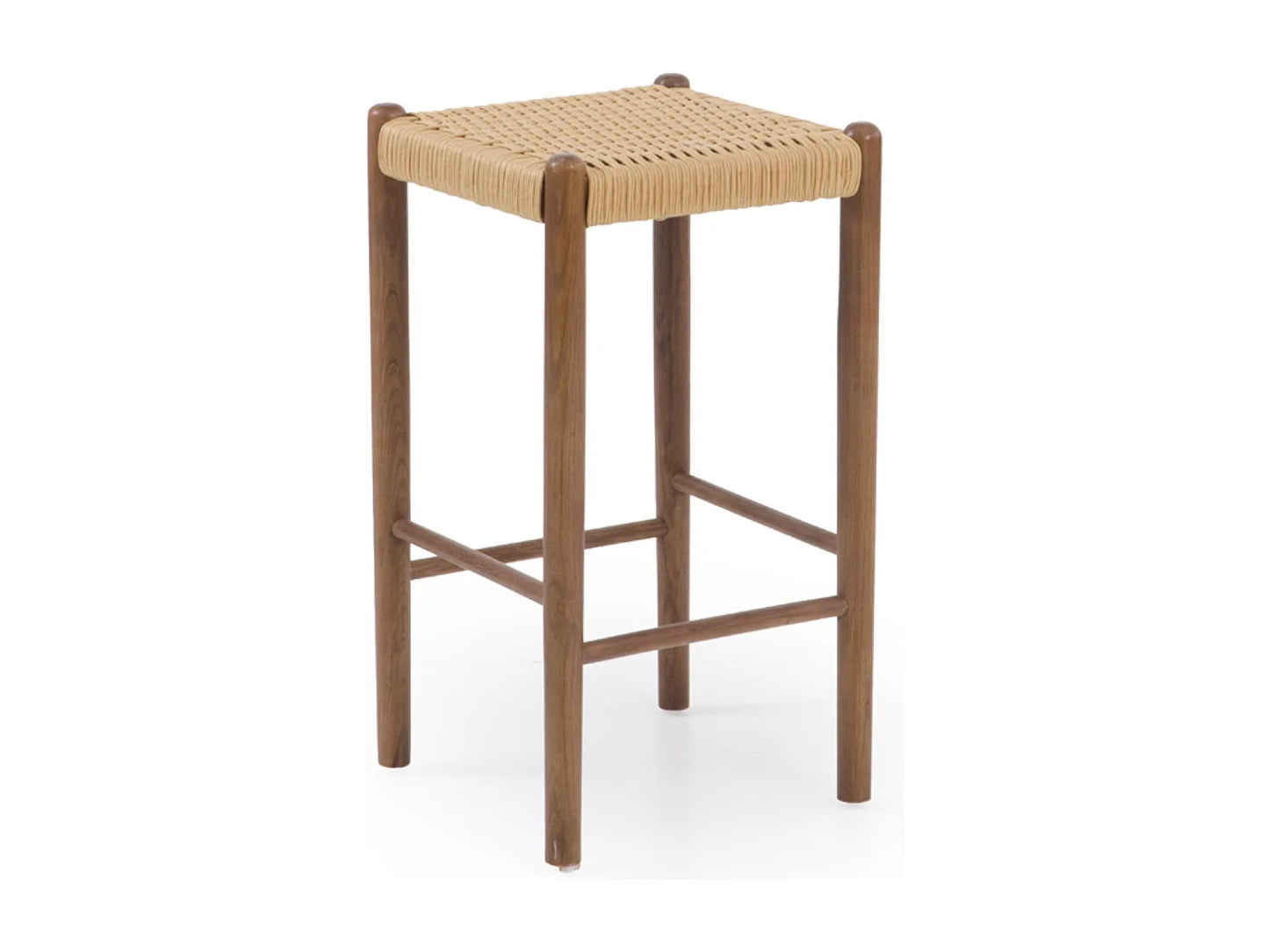 Duo Tabourets Japandi Frêne Et Tressage - Frêne