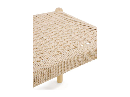 Banc Frêne Japandi Assise Tressée - Frêne