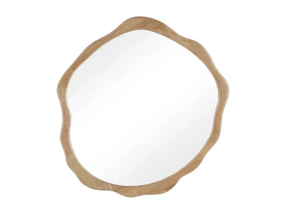 Miroir Irrégulier Japandi Cadre Hévéa - Hévéa