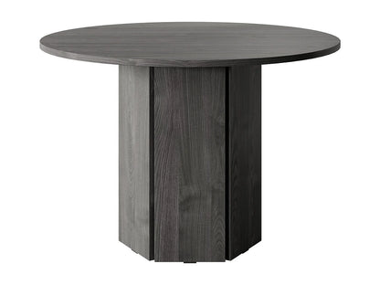 Table Ronde Japandi Frêne Portland Noir - Hexa