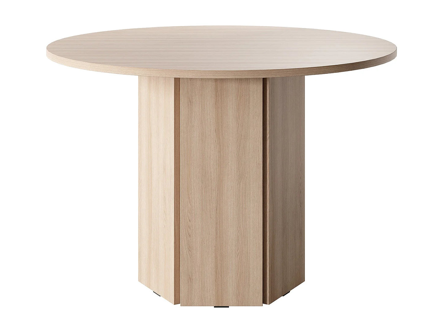 Table Ronde Japandi Chêne Lindberg - Hexa