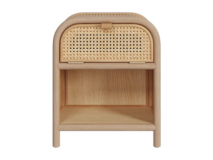 Table Chevet Japandi Tiroir Bois - Alata