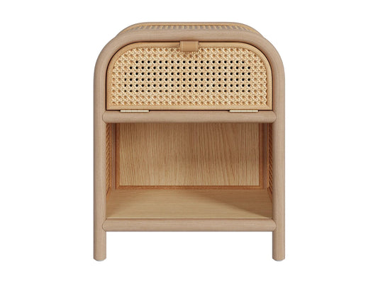 Table Chevet Japandi Tiroir Bois - Alata