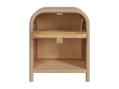 Table Chevet Japandi Tiroir Bois - Alata