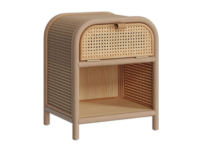 Table Chevet Japandi Tiroir Bois - Alata
