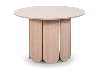 Table Ronde Japandi Extensible Bois Clair - Tulipa