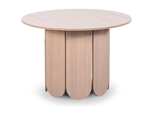 Table Ronde Japandi Extensible Bois Clair - Tulipa